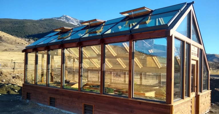 luxury saltbox greenhouse