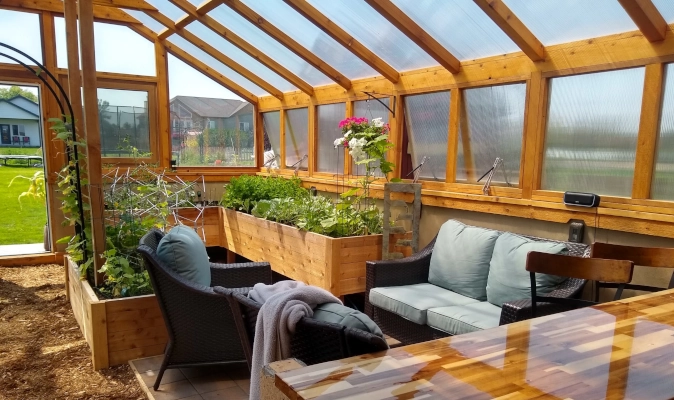 greenhouse sitting room