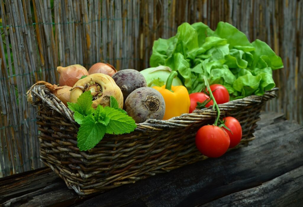 homegrown organic produce